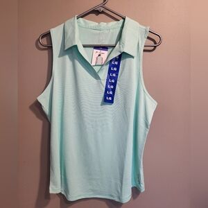 Head Light Green Sleeveless Tank Top, Size Large